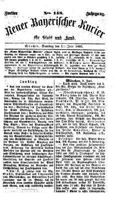 Neuer bayerischer Kurier für Stadt und Land Samstag 10. Juni 1865