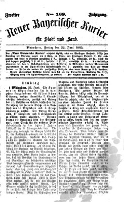 Neuer bayerischer Kurier für Stadt und Land Freitag 23. Juni 1865