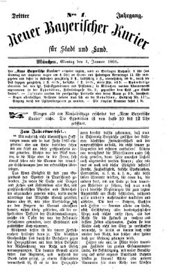 Neuer bayerischer Kurier für Stadt und Land Montag 1. Januar 1866