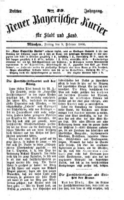 Neuer bayerischer Kurier für Stadt und Land Freitag 9. Februar 1866