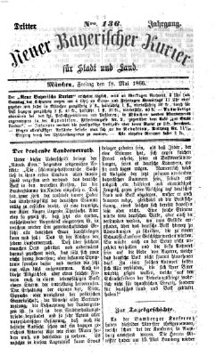 Neuer bayerischer Kurier für Stadt und Land Freitag 18. Mai 1866