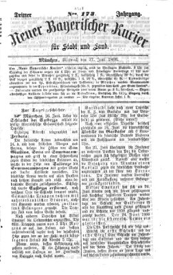 Neuer bayerischer Kurier für Stadt und Land Mittwoch 27. Juni 1866