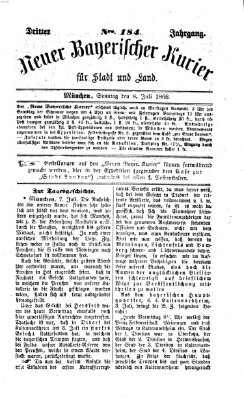 Neuer bayerischer Kurier für Stadt und Land Sonntag 8. Juli 1866