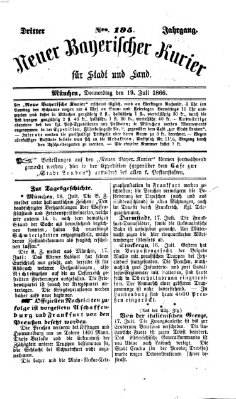 Neuer bayerischer Kurier für Stadt und Land Donnerstag 19. Juli 1866