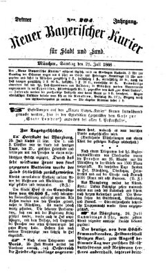 Neuer bayerischer Kurier für Stadt und Land Samstag 28. Juli 1866