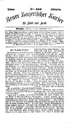 Neuer bayerischer Kurier für Stadt und Land Freitag 28. September 1866