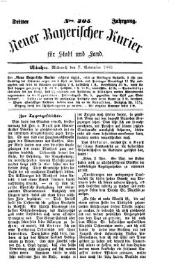 Neuer bayerischer Kurier für Stadt und Land Mittwoch 7. November 1866