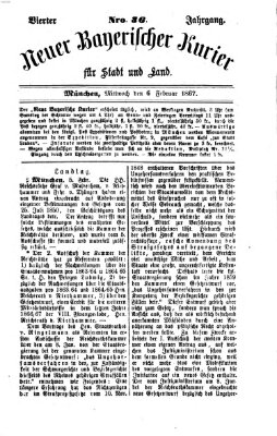 Neuer bayerischer Kurier für Stadt und Land Mittwoch 6. Februar 1867