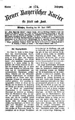 Neuer bayerischer Kurier für Stadt und Land Samstag 29. Juni 1867