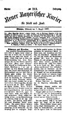 Neuer bayerischer Kurier für Stadt und Land Mittwoch 7. August 1867