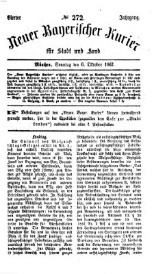 Neuer bayerischer Kurier für Stadt und Land Sonntag 6. Oktober 1867