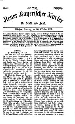 Neuer bayerischer Kurier für Stadt und Land Sonntag 20. Oktober 1867