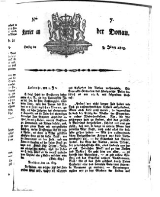 Kourier an der Donau (Donau-Zeitung) Samstag 9. Januar 1813