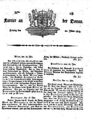 Kourier an der Donau (Donau-Zeitung) Freitag 22. Januar 1813