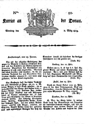 Kourier an der Donau (Donau-Zeitung) Montag 1. März 1813