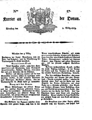 Kourier an der Donau (Donau-Zeitung) Dienstag 9. März 1813