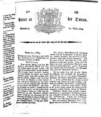 Kourier an der Donau (Donau-Zeitung) Mittwoch 10. März 1813