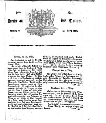 Kourier an der Donau (Donau-Zeitung) Samstag 13. März 1813