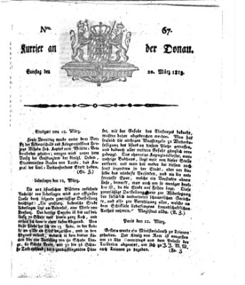 Kourier an der Donau (Donau-Zeitung) Samstag 20. März 1813