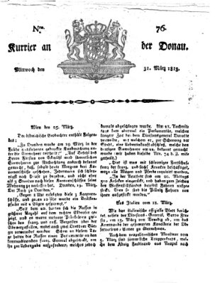 Kourier an der Donau (Donau-Zeitung) Mittwoch 31. März 1813