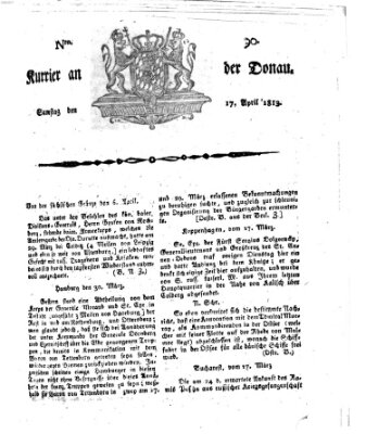 Kourier an der Donau (Donau-Zeitung) Samstag 17. April 1813