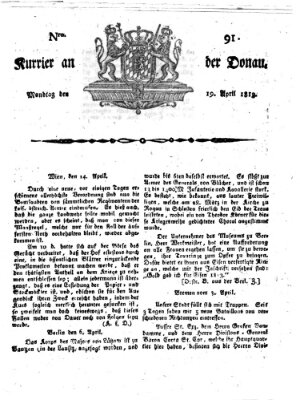 Kourier an der Donau (Donau-Zeitung) Montag 19. April 1813