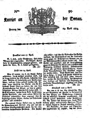 Kourier an der Donau (Donau-Zeitung) Freitag 23. April 1813