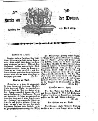 Kourier an der Donau (Donau-Zeitung) Dienstag 27. April 1813