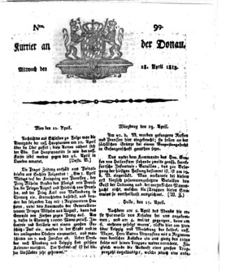 Kourier an der Donau (Donau-Zeitung) Mittwoch 28. April 1813