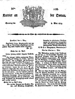 Kourier an der Donau (Donau-Zeitung) Samstag 8. Mai 1813