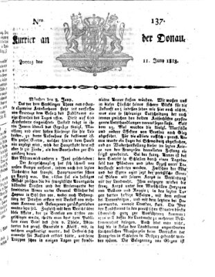 Kourier an der Donau (Donau-Zeitung) Freitag 11. Juni 1813