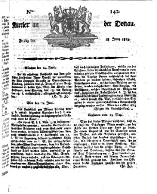 Kourier an der Donau (Donau-Zeitung) Freitag 18. Juni 1813