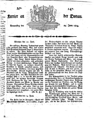 Kourier an der Donau (Donau-Zeitung) Donnerstag 24. Juni 1813