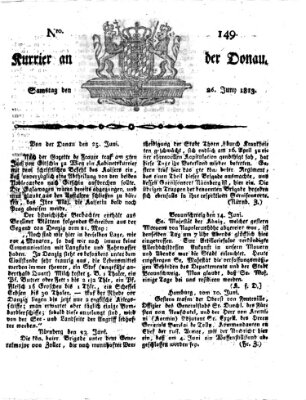 Kourier an der Donau (Donau-Zeitung) Samstag 26. Juni 1813