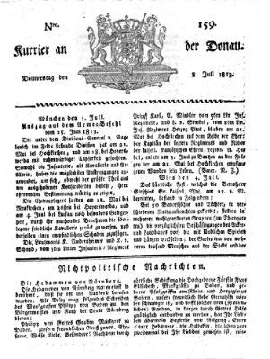 Kourier an der Donau (Donau-Zeitung) Donnerstag 8. Juli 1813