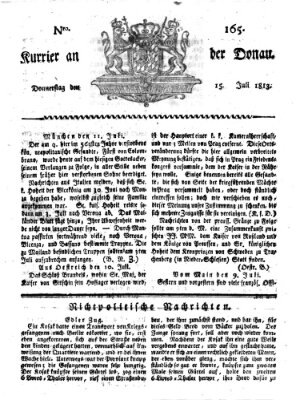 Kourier an der Donau (Donau-Zeitung) Donnerstag 15. Juli 1813