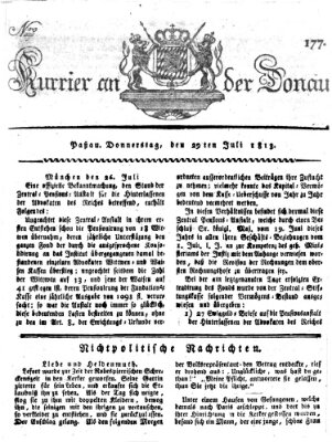 Kourier an der Donau (Donau-Zeitung) Donnerstag 29. Juli 1813