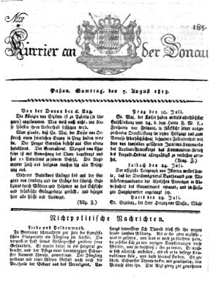 Kourier an der Donau (Donau-Zeitung) Samstag 7. August 1813