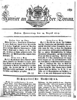 Kourier an der Donau (Donau-Zeitung) Donnerstag 12. August 1813