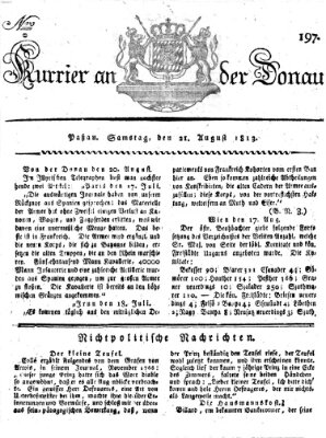 Kourier an der Donau (Donau-Zeitung) Samstag 21. August 1813