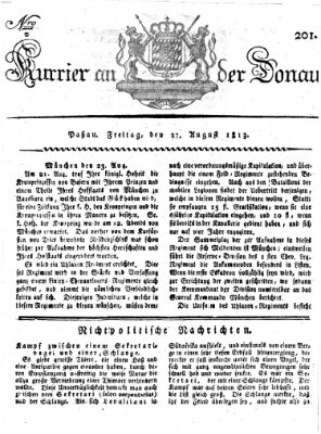 Kourier an der Donau (Donau-Zeitung) Freitag 27. August 1813