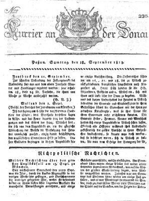 Kourier an der Donau (Donau-Zeitung) Samstag 18. September 1813