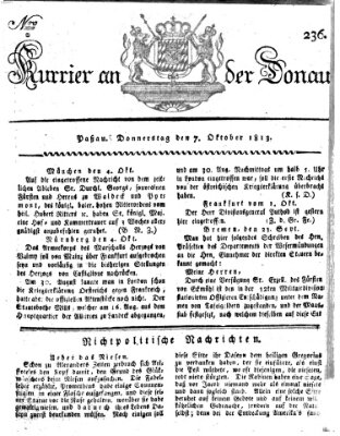 Kourier an der Donau (Donau-Zeitung) Donnerstag 7. Oktober 1813