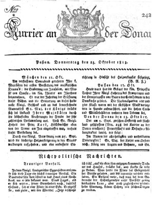 Kourier an der Donau (Donau-Zeitung) Donnerstag 14. Oktober 1813