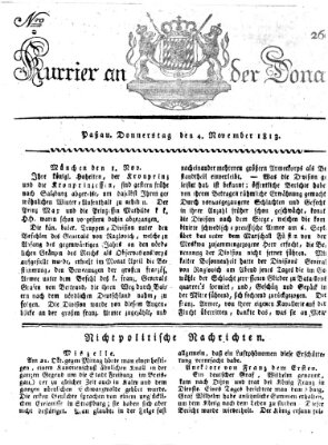 Kourier an der Donau (Donau-Zeitung) Donnerstag 4. November 1813