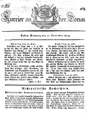 Kourier an der Donau (Donau-Zeitung) Samstag 13. November 1813