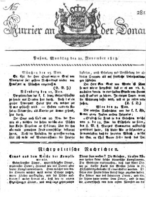 Kourier an der Donau (Donau-Zeitung) Montag 29. November 1813