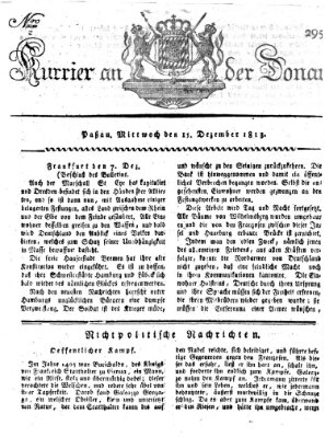 Kourier an der Donau (Donau-Zeitung) Mittwoch 15. Dezember 1813