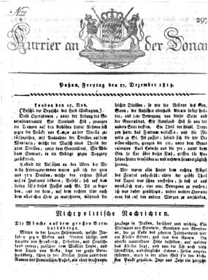 Kourier an der Donau (Donau-Zeitung) Freitag 17. Dezember 1813