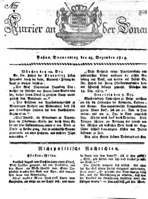 Kourier an der Donau (Donau-Zeitung) Donnerstag 23. Dezember 1813